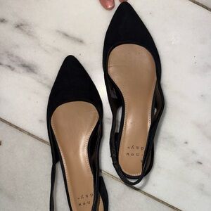a new day Black Slingback Flats